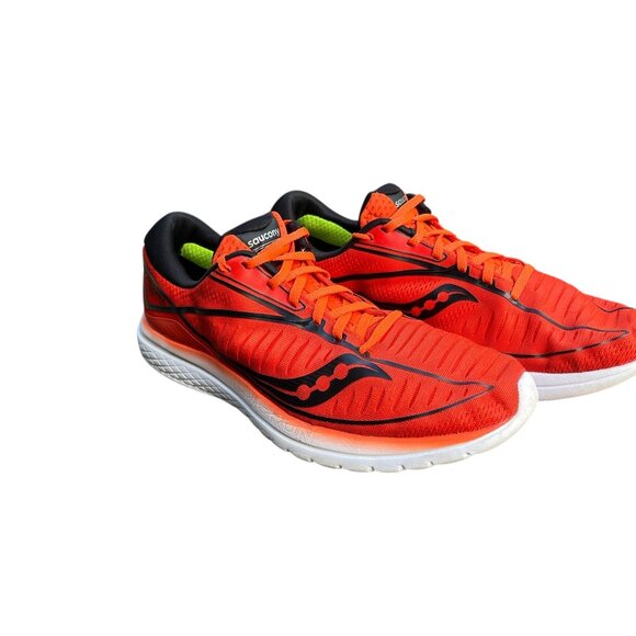 🔥 Saucony Kinvara 10 Mens 11.5 Red Orange Running Shoes Athletic Sneakers - Picture 7 of 7